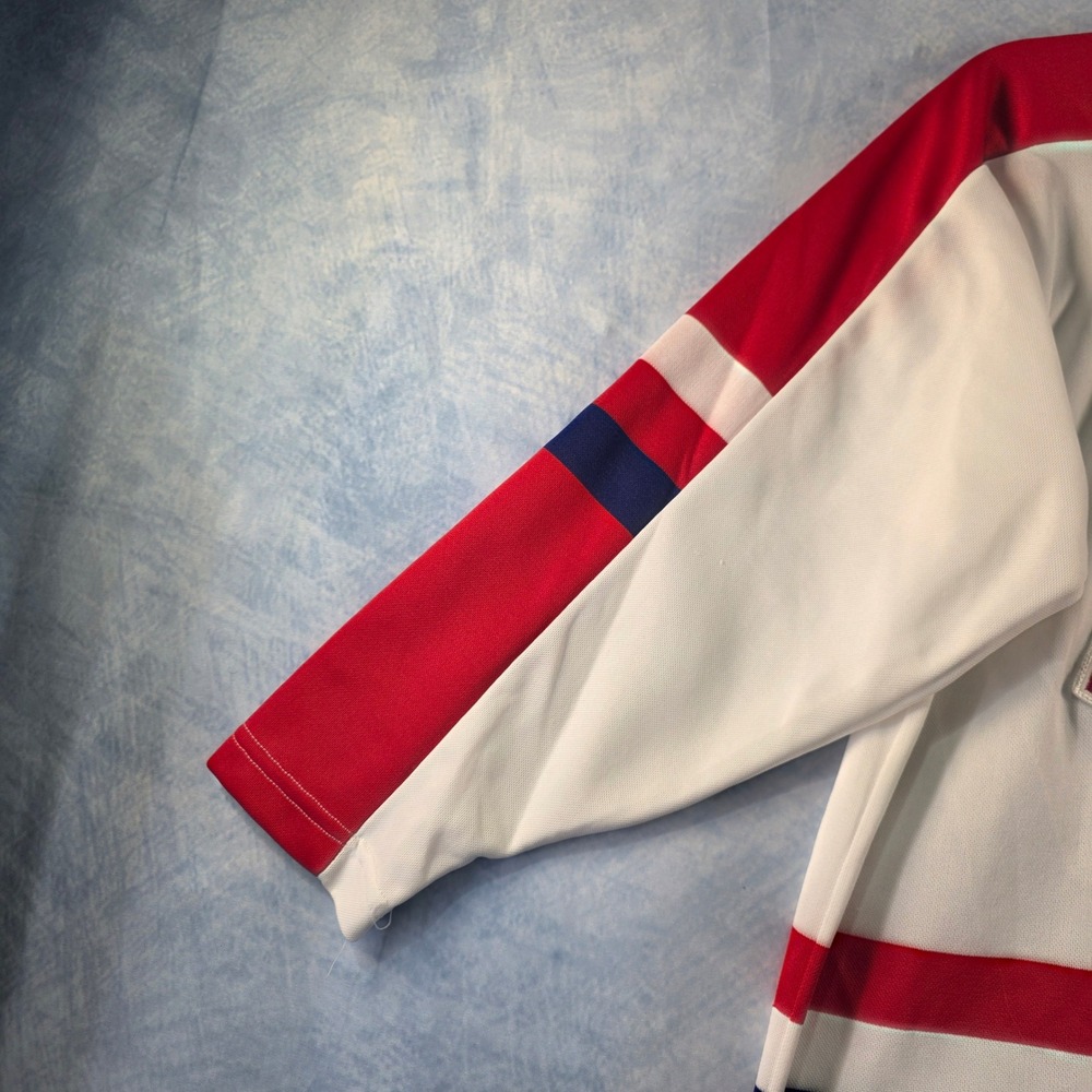 Vintage CCM Maska USA Hockey Jersey Mens Small‎ Red White Blue Embroidered Logo - Picture 4 of 11